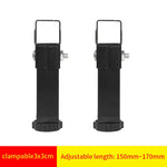 supports pied lit métal fer noir vis serrage industriel meubles réglables hauteur ajustable fond
