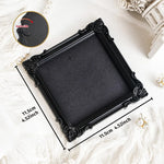 cadres photo décoratifs ornementés baroques suspendus vintage gothique élégants noirs or