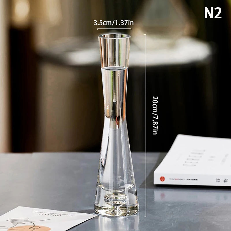 vase verre transparent moderne minimaliste décoration intérieure table chambre mariage