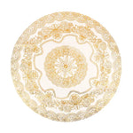 serviette table moderne broderie fleur doré réutilisable imperméable maison fête banquet