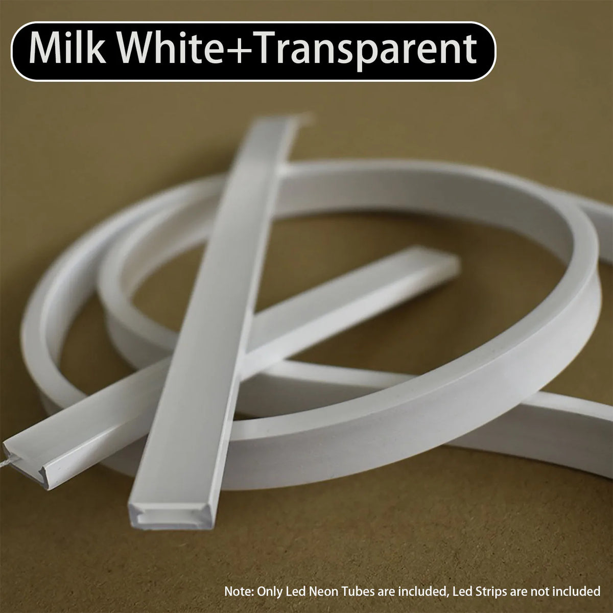 tube néon led flexible silicone blanc lait mat transparent protection bande led adhésif moderne