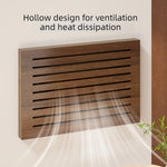 radiateur mural moderne marron clair rayures horizontales fixation murale 40x30cm 50x40cm