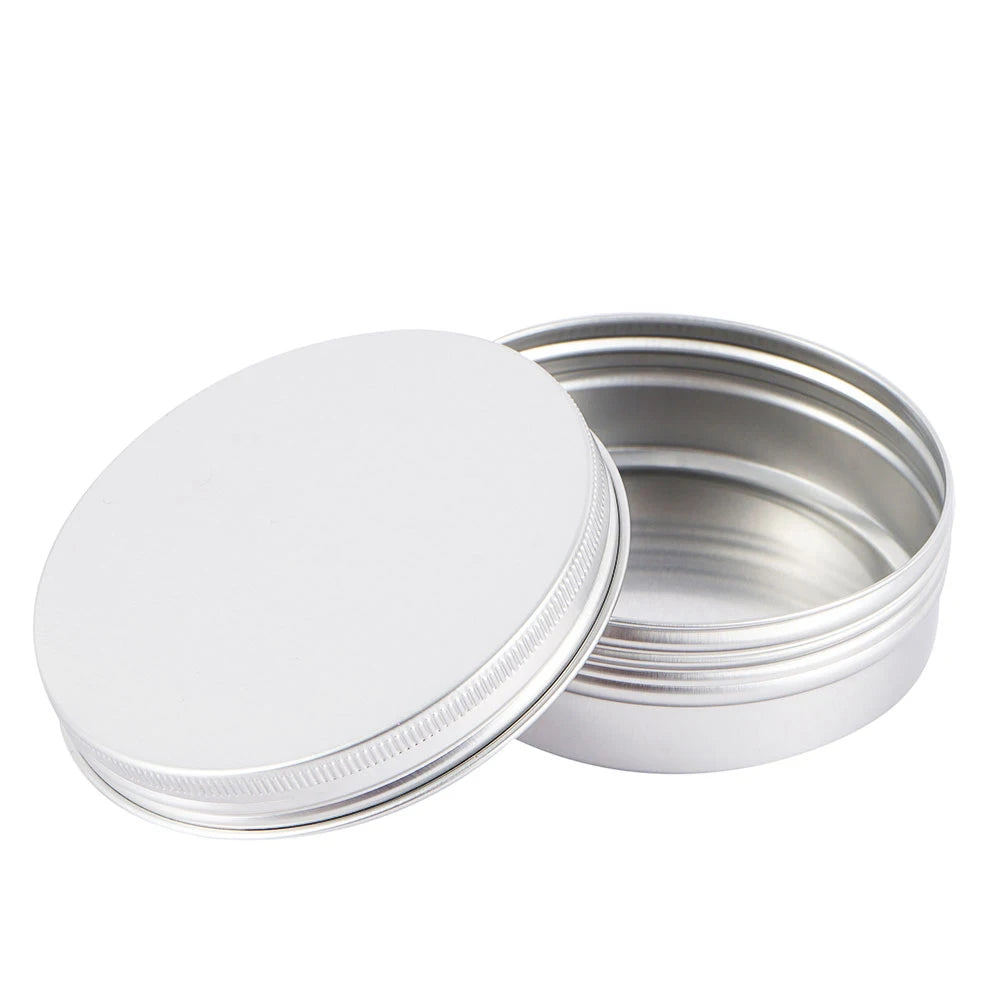 pots métal rechargeables 50ml 100ml cosmétiques baume lèvres tulipes roses utilitaire écologique