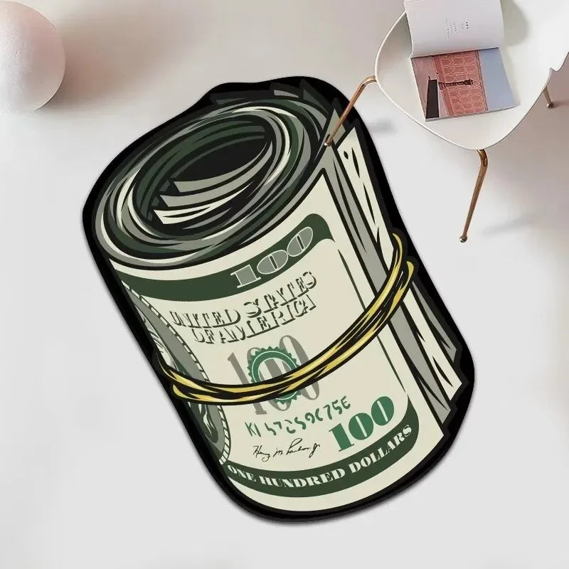 tapis vert moderne billets dollars antidérapant intérieur extérieur facile entretien chambre salon