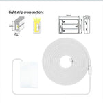 Corde lumineuse LED bleu ciel pour ambiance