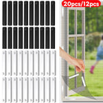 filet protection fenetre clips magnetiques noir blanc maille fine moderne