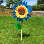 fleur artificielle jaune rouge verte bleu rayonnante moderne décoration extérieure tige bois feuille verteextérieur