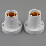 socle ampoule e27 moderne blanc doré fixations muraires rotation 45 degrés