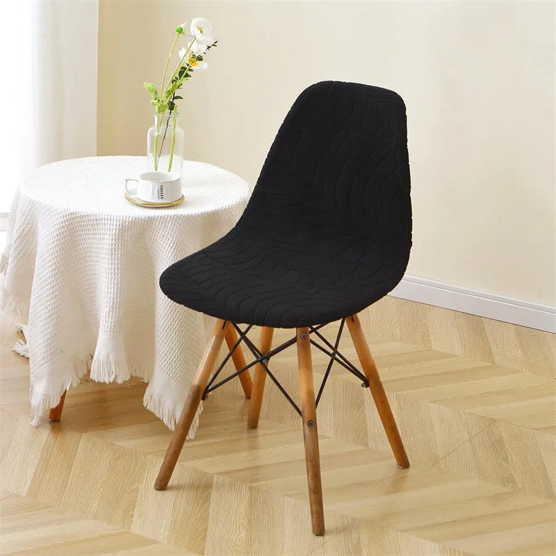 housse chaise extensible vert olive imprimé feuilles moderne siège salle manger banquet