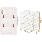 présentoir cosmétique transparent moderne boîte rangement maquillage acrylique 10 gonds doré minimaliste