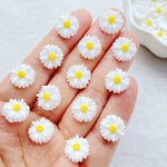 fleurs artificielles tournesol chrysanthème scrapbook nail art mariage decoration blanc jaune rose