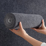 tapis vinyle gris rayé antidérapant moderne autoadhésif intérieur extérieur cuisine salon chambre