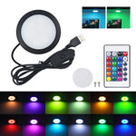 spot led noir blanc 5v usb rgb 24 touches kit commutateur distance lampe mince