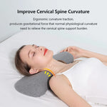coussin sommeil cervical gris ergonomique mousse mémoire forme massage cou confort doux relaxation nocturne