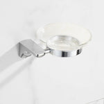 accessoires salle bain chrome porte serviettes double porte savon papier toilette brosse wc moderne