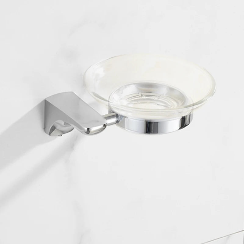accessoires salle bain chrome porte serviettes double porte savon papier toilette brosse wc moderne
