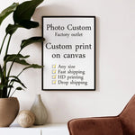 affiche abstraite moderne toile sans cadre encre imperméable rectangle vertical