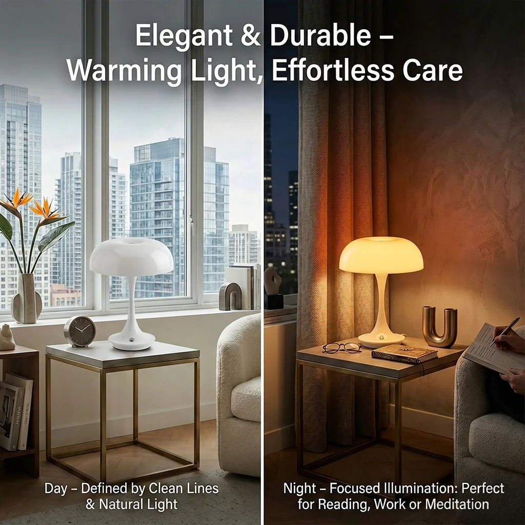 lampe table led blanc orange réglable tactile moderne minimaliste chambre chambre