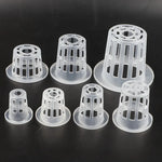 paniers hydroponiques blancs perforations circulaires modernes pots culture plantes aéroponique pépinièreClone