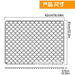 tapis protection silicone moderne gris perforations antidérapant cuisine vaisselle fond évier résistance chaleur