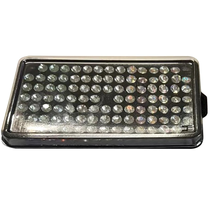 boîtes bijoux strass noir blanc rangement organisation plateau compartments opaque
