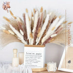bouquet fleurs séchées pampas naturel beige marron blanc décoration maison anniversaire mariage rustic