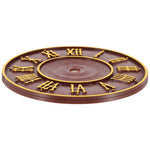 horloge murale cuckoo vintage rustique chiffres romains oiseau pendule bois texturé chambre salon
