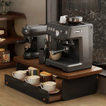 présentoir bois moderne tiroirs vis stockage tasses soucoupes sablés cuisine bar