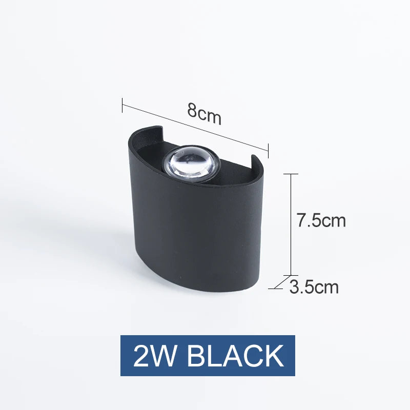 lampe murale led moderne noire éclairage quotidien toucher marche arrêt cuisine chambre salon étude