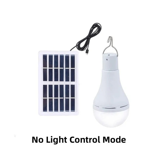 ampoule led solaire étanche ip65 moderne télécommande ajustement luminosité urgenceextérieur blanc opacité métal crochet