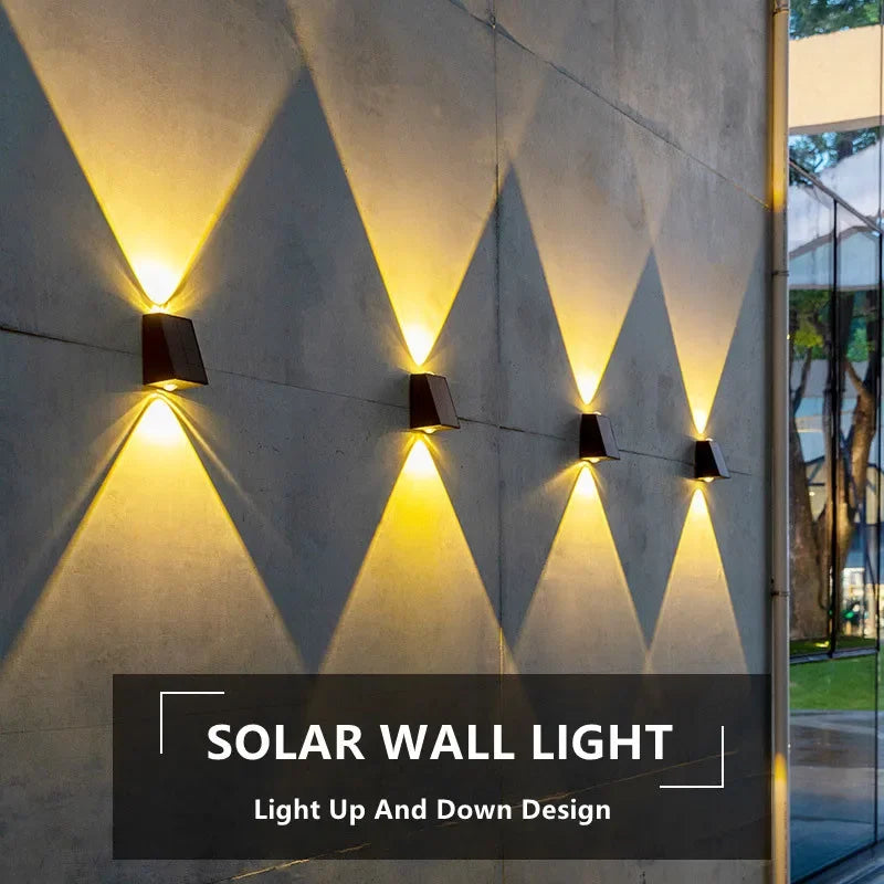 lampe murale solaire contemporaine noire semi transparente ip65 led rechargeableextérieur moderne