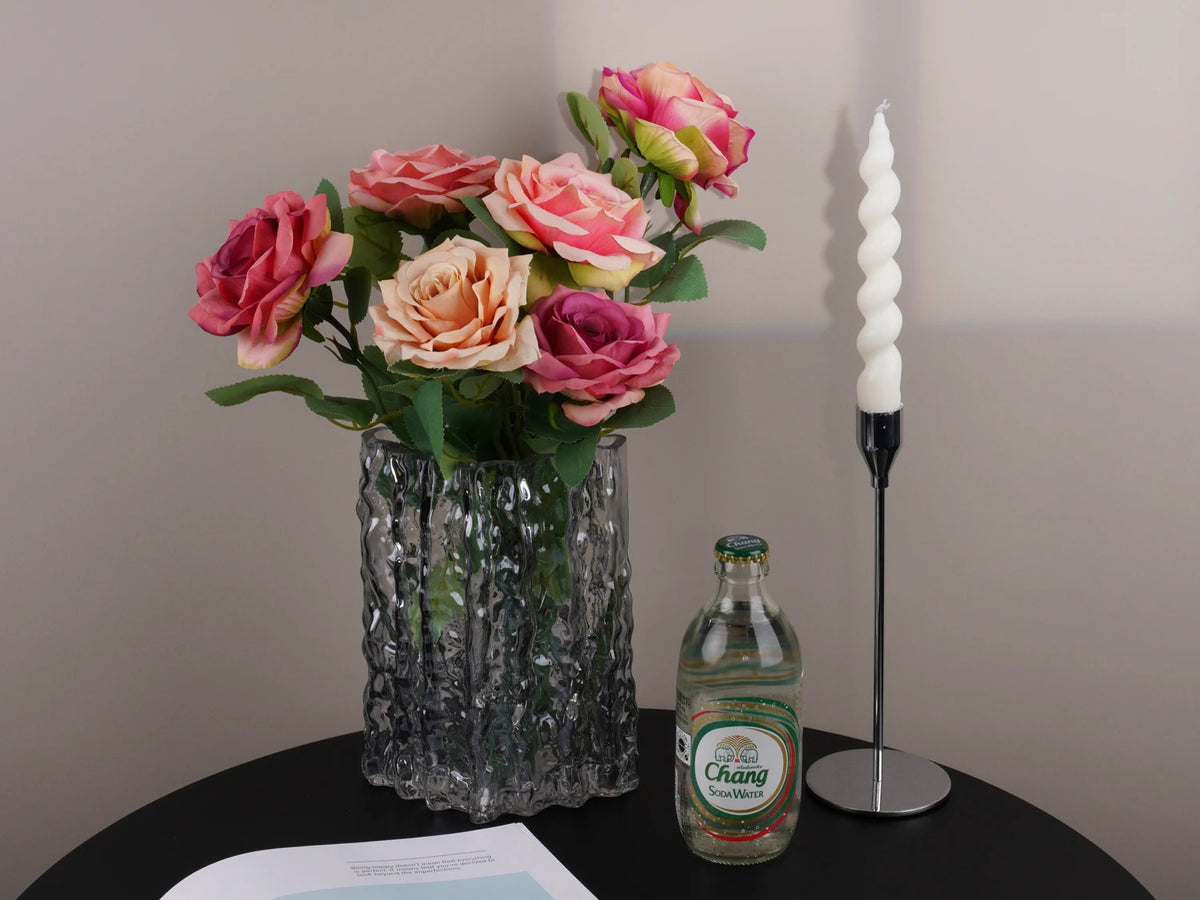décoration mariage rose artificielle rouge rose verte classique extérieur anniversaire baby shower prénuptiale