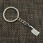 Porte-clés couteau blanc élégant pour accessoire déco