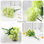 bouquet fleurs artificielles dandelion moderne minimaliste anniversaire mariage décoration intérieure extérieure blanc vert rose