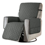 Housse fauteuil place quilted moderne bleu gris beige imperméable antidérapante poches adhésiveversible