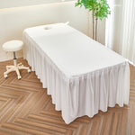 housses lit polyester coton brodé texture blanche moderne ruban adhésif inclusion