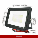 projecteur led 12v noir moderne ip66 20w 30w 50w 100w clips alu 50000h