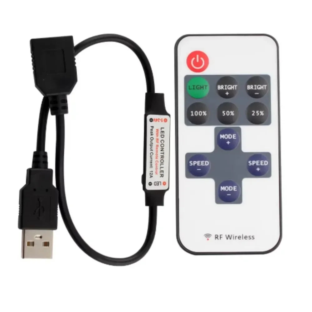 contrôleur wifi ruban led blanc bleu jaune moderne adhésif câbles wifi 12v 24v