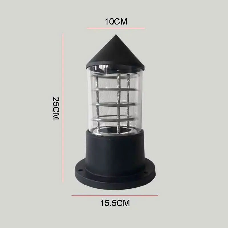 lampe table moderne transparente noir sans ampoule câble électrique ip65 aluminium