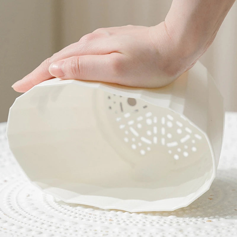 pot fleur auto arrosant double couche plastique moderne plante intérieur blanc