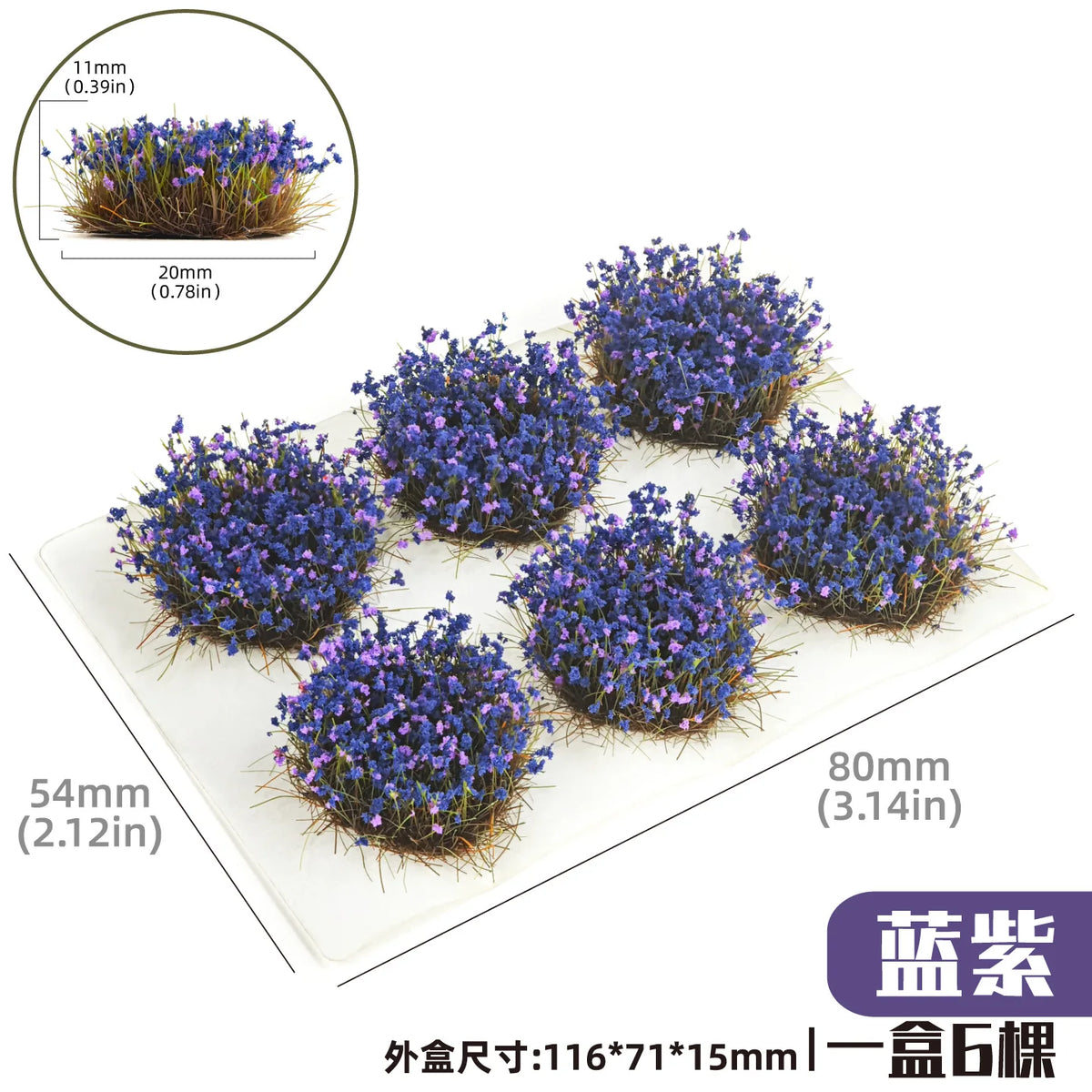 kits miniature végétation paysage moderne fleurs feuilles couleurs variées ornements scènes sables