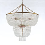 lustre led blanc doré classique suspension chaînes éclairage intérieur classique