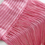 rideau franges transparent bohème salon couleur rouge vert bleu polyester 50x200cm