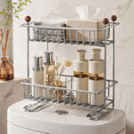 étagère salle bain chrome fileté moderne clips papier toilette serviettes flacons
