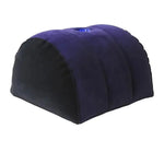 coussin gonflable velours bleu marine noir mousse mémoire forme rectangulaire literie confort aiguille triangle