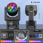 projecteur led rotatif noir effets lumineux dmx scènes professionnelles dj multiple couleurs lcd.controls