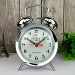 horloge réveil antique or blanc vintage faces uniques illustrations pastorales chambre coucher