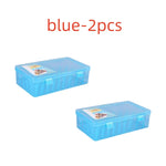 boîtes rangement fil transparentes pratiques modernes poignées bobines couleurs diverse outils couture broderie