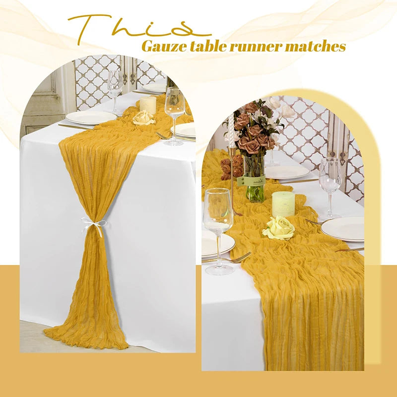 tableau boho jaune moutarde texture plissée maison adhésif serviettes assorties deco anniversaire mariage noel