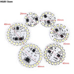 plaque led circulaire diodes blanc moderne technologique 28mm 35mm 40mm 44mm 48mm